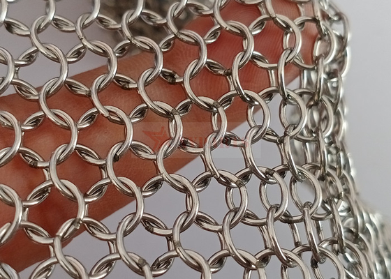 Welded Ss Chainmail Metal Mesh Curtain For Room Divider