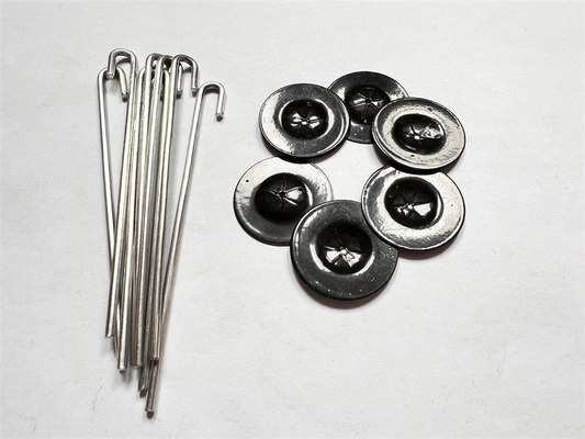 Stainless Steel Solar Panel Pigeon Proofing Clips For Fixing Black PVC Coated Weld Wire Mesh