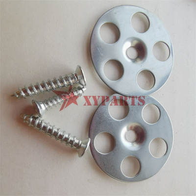 Round Self Locking Insulation Washers With 3.5x32 Mm Screws For Insulation Board Fixing