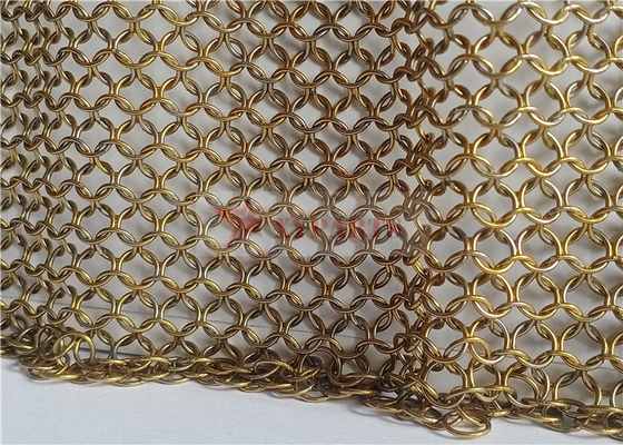 12mm Metal Ring Mesh Curtain For Hotel Decoration