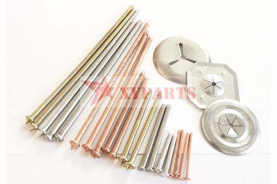 Copper Zinc Coated Metal Soft CD Weld Pins