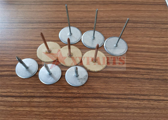 Glass Wool Thermal Insulation HAVC Ducting Cup Head CD Weld Pins With Weld Gun