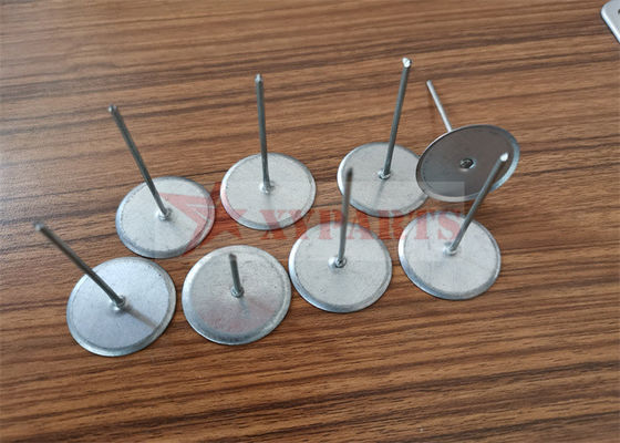 Galvanized Steel 30mm Cup Head Quilting Pins As Fasteners On The Cements Roofing