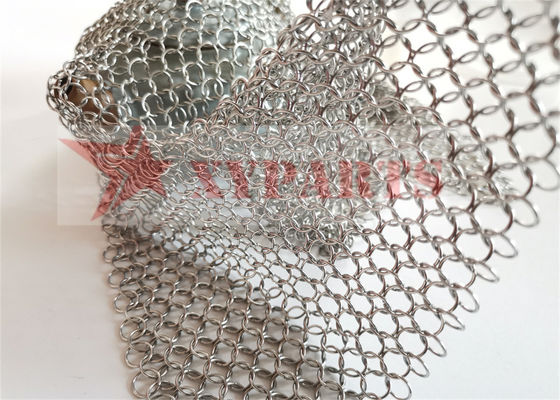 Easy Installation Welded Round Wire Ring Mesh For Decorative Curtain Wall