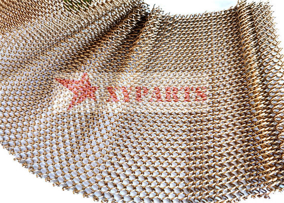 Flexible Roll Able In Length Chain Link Metal Mesh Curtain For Window Sunshade