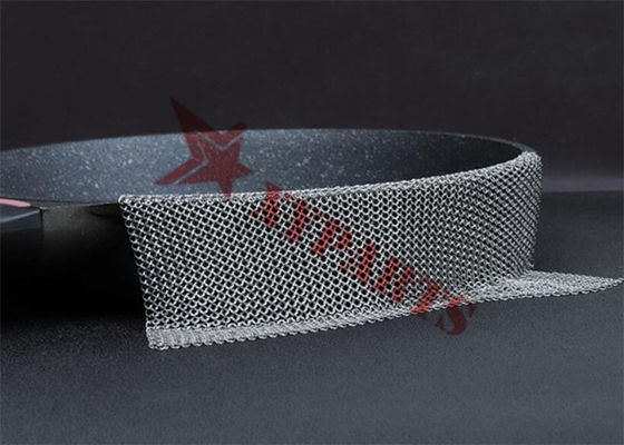 Stainless Steel Welded Chain Mail Scrubber For Kitchen Tools Cleaner