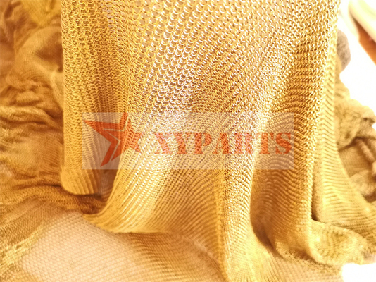 Beautiful Appearance Chain Braided Metal Mesh Ring Mesh For Ceiling Treatments