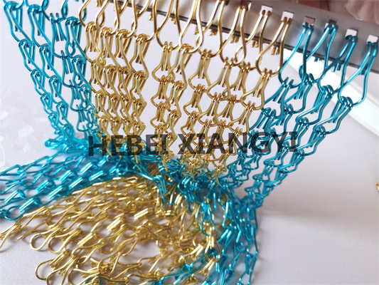 300mm Length Metal Chain Curtain Hanger Frame Type Outer Door Mesh Different Patterns