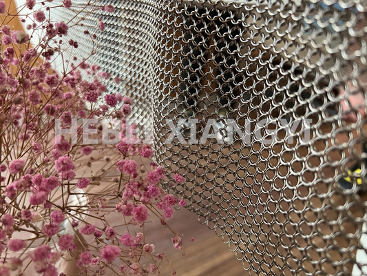 S W Model Copper Chainmail Ring Mesh Curtain For Decoration Room Divider