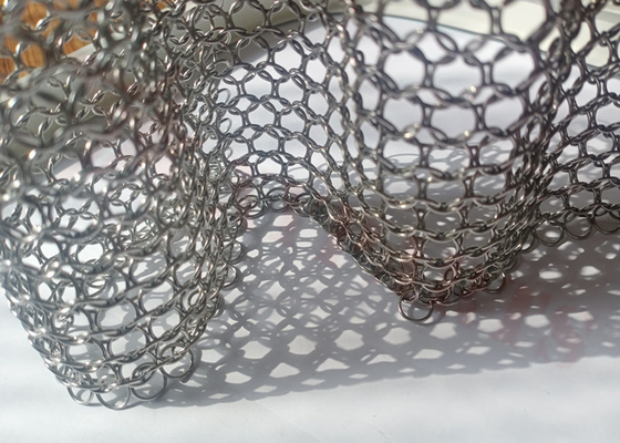 1.2x10mm Stainless Steel Ring Mesh Curtain Use As Room Divider