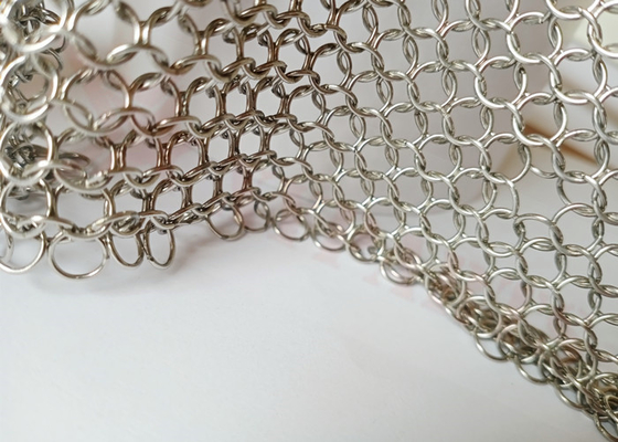 7mm Stainless Steel Ring Mesh Curtain Architectural