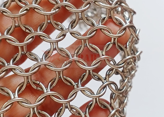 12mm Hanging Stainless Steel Chainmail Curtain For Exterior Wall Cladding