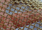 Brass Color Metal Ring Mesh Curtain For Interior Decoration