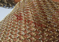 1.5x15mm Dia Brass Color Ring Mesh Curtain For Space Divider Of Halls