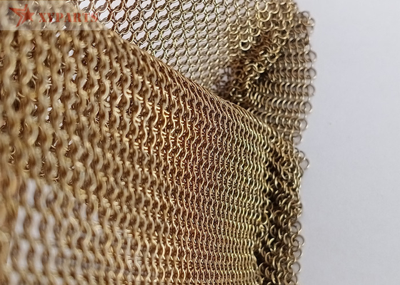 Hotel Decoration Metal Ring Mesh Curtain 3.81 Mm