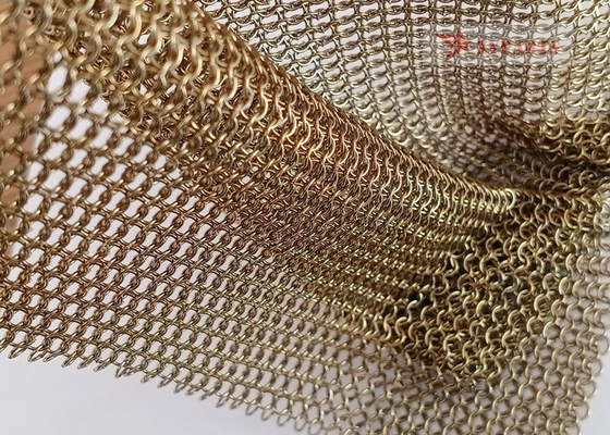 Hotel Decoration Metal Ring Mesh Curtain 3.81 Mm