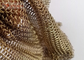 Brass Color Chainmail Mesh Curtain Interior Space Decoration 0.53MM 3.81MM