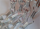 2.0mm Aluminum Chain Link Curtains Silver Color For Room Dividers