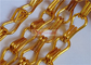 Gold Color Aluminium Chain Fly Curtain 2.0mm Used As Room And Space Divider