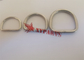 3 X 25 X 30 Mm Stainless Steel D Type Lacing Rings For Fixing Insulation Jackets
