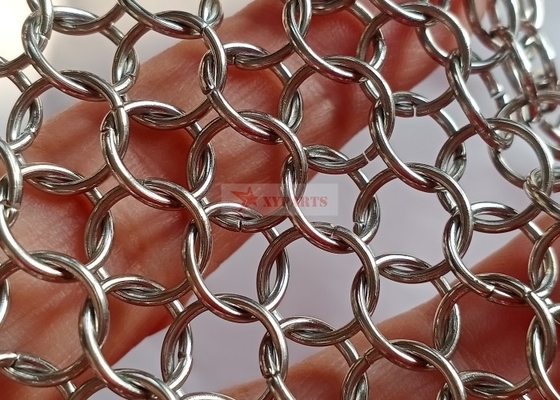 316SS Chain Mail Scrubber 6x6inch As Home Cookware Kitchen Tool