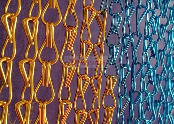 Architectural Aluminium Chain Curtain For Interior And Outdoor Design