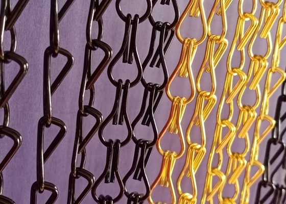 Architectural Aluminium Chain Curtain For Interior And Outdoor Design