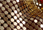 Sparkly 3x3mm Metal Flake Fabric In Gold Used As Partitions For Hotels, Cafes, Clubs Etc.