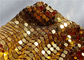 Gold Color Metal Sequin Fabric 4x4mm Used As Room Divider Curtains