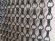 Black Color Aluminum Chain Link Mesh Metal Wall Art