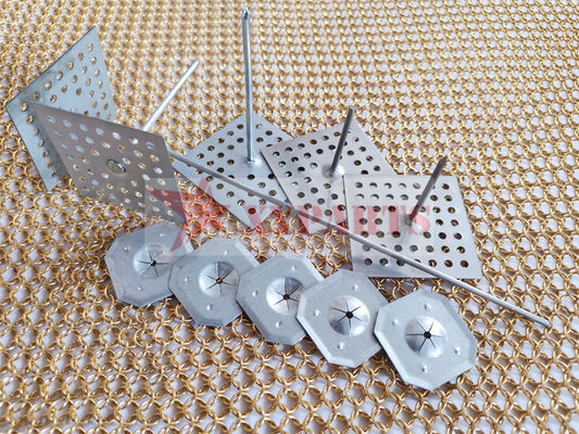 Steel 2-1/2" Perforated Base Insulation Hangers Spindle Type