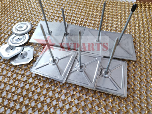 High Hardness Steel Square Base Insulation Stick Up Pin