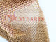 Architectural Gold Metal Ring Mesh For Hotel Curtain