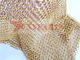 Architectural Gold Metal Ring Mesh For Hotel Curtain