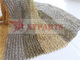 Small Round Ring Copper Metal Ring Mesh For Light Partitioning