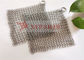 Glass Cup Cleaner Metal Stainless Steel Chain Mail Scrubber Ring Mesh