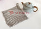 SUS316 Rings Weave Type Chainmail Cast Iron Pan Scrubber Food Grade