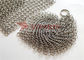 Ring Mesh Screen Type 4 Inch 304 Kitchen Stainless Steel Chain Mail Scrubber Cleaner