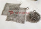 Weld Type Round Rings Stainless Steel Chainmail Cleaner For Glass