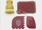 Cast Iron Cleaner Set SS Chain Mail Scrubber Pad With Bamboo Brush Pan Scrapers