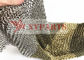 Chrome Plate Titanizing Chain Mail Weave Decorative Metal Ring Mesh Curtain