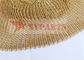 PVD Titanium Plating Gold Link Ring Mesh Curtain Architectural Wire Mesh