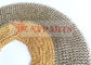1mm Dia 8m Gold Bronze Color Metal Ring Mesh For Teahouse Decoration