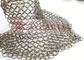 Chain Mail Weave Partition Curtain Wall In PVD Color Finished