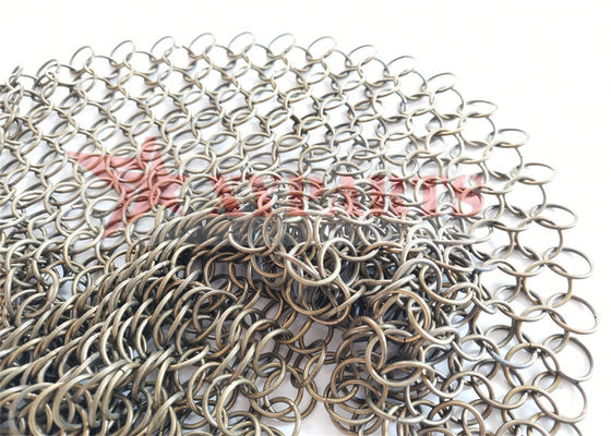 Architectural Structure ChainMail Ring Mesh For Room Dividers