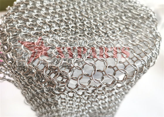 Architectural Structure ChainMail Ring Mesh For Room Dividers