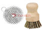 6'' SS Round Cookware Chainmail Scrubber Cleaning Cast Iron Pan