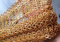 Gold Sequin S Hook Ring Mesh Curtain For Staircases Isolation Screen
