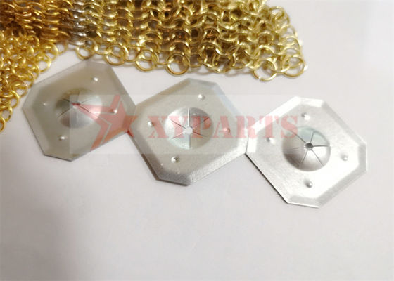 HVAC Accessories 30mm Galvanized Square Insulation Self Locking Speed Washers