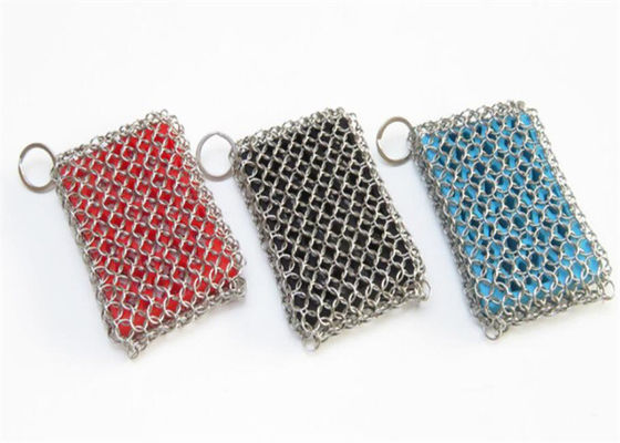 Soap Shape Silicone &amp; Chainmail Scrubbing Pad